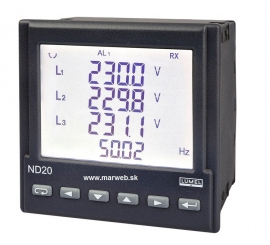 ND20 3-fázový analyzátor siete