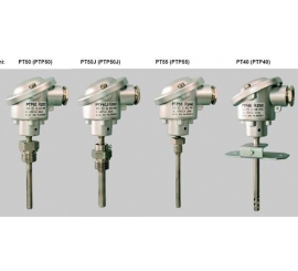 PT40 až PT55 Odporové snímače teploty s hlavicou